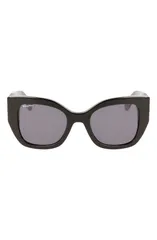 フェラガモ レディース アクセサリー サングラス・アイウェア FERRAGAMO Gancini 51mm Gradient Modified Rectangular Sunglasses BLACKのサムネイル