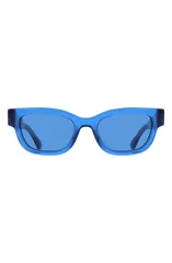 フェラガモ レディース アクセサリー サングラス・アイウェア FERRAGAMO 52mmodified Rectangular Sunglasses TRANSPARENT BLUE ブルーのサムネイル