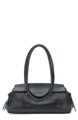 スタウド レディース バッグ レザー STAUD Maude Leather Shoulder Bag BLACK ブラックのサムネイル