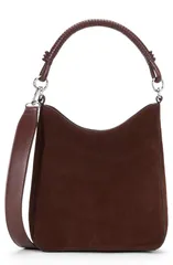 スタウド レディース バッグ スエード STAUD Mel Suede Shoulder Bag MAHOGANYのサムネイル