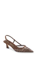 スチュアート ワイツマン レディース シューズ ヒール Stuart Weitzman Vinnie Kitten Heel Pump BROWN ブラウン