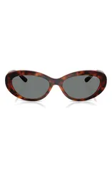 ヴォーグ レディース アクセサリー サングラス・アイウェア VOGUE 55mm Polarized Oval Sunglasses DARK HAVANAのサムネイル