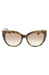 フェラガモ レディース アクセサリー サングラス・アイウェア FERRAGAMO 56mm Gradient Cat Eye Sunglasses TORTOISE GREEN グリーンのサムネイル