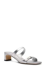 スチュアート ワイツマン レディース シューズ パンプス サンダル Stuart Weitzman Baby Babette Slide Sandal Women SILVER シルバー