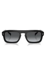 ヴォーグ メンズ アクセサリー サングラス・アイウェア VOGUE 53mm Polarized Irregular Sunglasses BLACK ブラックのサムネイル