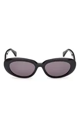 マックスマーラ レディース アクセサリー サングラス・アイウェア Max Mara 53mm Oval Sunglasses BLACK PALE GOLD SMOKE ブラックのサムネイル
