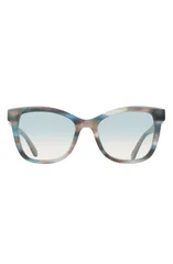 フェラガモ レディース アクセサリー サングラス・アイウェア FERRAGAMO 54mm Rectangle SunglassesTRIPED SAND BLUE ブルーのサムネイル