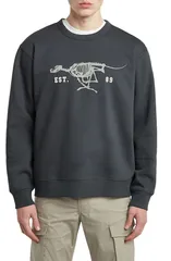 ジースター メンズ アウター パーカー・スウェット クルーネック シャツ GSTARunning Dog Crewneck Sweatshirt INDIA INKのサムネイル