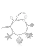 エティカ レディース アクセサリー ブレスレット・バングル・アンクレット Ettika Oceanic Dreams Charm Bracelet SILVER シルバーのサムネイル