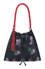 デジグアル レディース バッグ バックパック・リュックサック フラワー柄 フラワー Desigual Medium Floral Backpack with Shoulder Strap BLACKのサムネイル