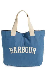 バブアー レディース バッグ コットン Barbour Emily Cotton Canvas Tote DENIM デニムのサムネイル