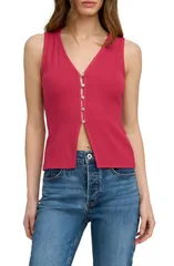 フェイバリット ドーター レディース トップス シャツ Favorite Daughter The Good Luck Rib Top RASPBERRYのサムネイル