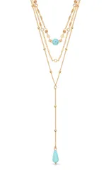 エティカ レディース アクセサリー ネックレス・チョーカー レース Ettika Laye red YNecklace TURQUOISE ターコイズのサムネイル