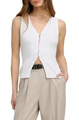 フェイバリット ドーター レディース トップス シャツ Favorite Daughter The Good Luck Rib Top WHITE ホワイトのサムネイル
