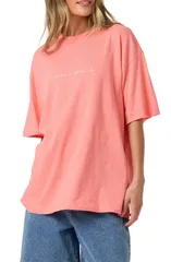 オニール レディース トップス Tシャツ キャップ ケープ グラフィック ONeillinear Scape Graphic Oversized TShirt GEORGIA PEACH ピーチのサムネイル