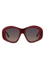ロエベ レディース アクセサリー サングラス・アイウェア Loewe Anagram 51mm Geometric SunglassesHINY RED VIOLET レッドのサムネイル