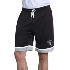スターター メンズ ボトムス ハーフパンツ・ショーツ メッシュ ショートパンツ Menstarter Black Las Vegas Raiders Power Play Meshorts Blackのサムネイル