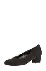 ガボール レディース シューズ パンプス Gabor Scalloped Pump BLACK ブラックのサムネイル