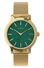 タイメックス レディース アクセサリー 腕時計 メッシュ Timex Transcend Mesh Strap Watch 31mm GOLD ゴールド