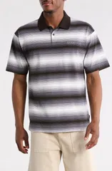 バンズ メンズ トップス ポロシャツ Vans Molino Shadow Stripe Polo STEEL SHADOW ストライプのサムネイル