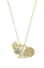エティカ レディース アクセサリー ネックレス・チョーカー レース Ettika Eye Charms Pendant Necklace GOLD ゴールドのサムネイル