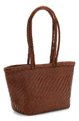 マンゴ レディース バッグ レザー MANGO Braided Leather Shoulder Bag LEATHERのサムネイル
