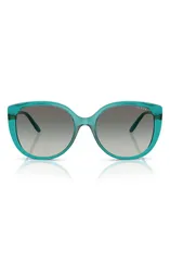 ヴォーグ レディース アクセサリー サングラス・アイウェア VOGUE 55mm Polarized Gradient Butterfly Sunglasses AQUA GREY GRADIENTのサムネイル