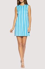 ロストアンドワンダー レディース トップス ワンピース ミニ コットン Lost Wander Crete Reverie Stripe Stretch Cotton Minidress BLUEWH