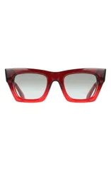 フェラガモ レディース アクセサリー サングラス・アイウェア FERRAGAMO 50mm Gradient Cat Eye Sunglasses TRANSPARENT DARK RED GRADIのサムネイル