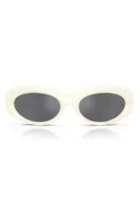 ジミーチュー レディース アクセサリー サングラス・アイウェア Jimmy Choo 54mm Oval Sunglasses OPALINE LATTE GREY SILVER グレーのサムネイル