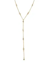 エティカ レディース アクセサリー ネックレス・チョーカー レース Ettika Dainty Cubic Zirconia YNecklace GOLD ゴールドのサムネイル