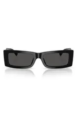 ジミーチュー レディース アクセサリー サングラス・アイウェア Jimmy Choo Lennon 54mm Polarized Rectangular Sunglasses BLACK DARK Gのサムネイル