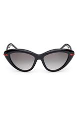 クリスチャン・ルブタン レディース アクセサリー サングラス・アイウェア Christian Louboutin 56mm Cat Eye Sunglasses BLACK GOLD ZEISSMOK