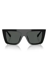 ジミーチュー メンズ アクセサリー サングラス・アイウェア Jimmy Choo 52mm Rectangular Sunglasses BLACK ブラックのサムネイル