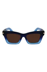 フェラガモ レディース アクセサリー サングラス・アイウェア FERRAGAMO Prisma 52mmodified Rectangular Sunglasses GRADIENT DARK BLUのサムネイル