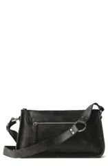 マンゴ レディース バッグ レザー MANGO Leather Shoulder Bag BROWN ブラウンのサムネイル