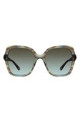 スチュアート ワイツマン レディース アクセサリー サングラス・アイウェア Stuart Weitzman 56mm Gradient Square Sunglasses GREEN HORN グリー