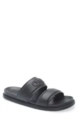 フェラガモ メンズ シューズ スニーカー サンダル FERRAGAMO Saint Barth Gancini Slide Sandal Men NERO MORSETTO NEROのサムネイル