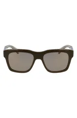 フェラガモ メンズ アクセサリー サングラス・アイウェア FERRAGAMO 56mm Polarized Rectangular Sunglasses DAR KHAKI カーキのサムネイル