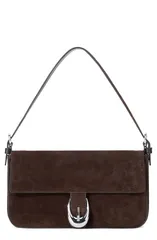 スタウド レディース バッグ レザー STAUD Harlow Leather Shoulder Bag ESPRESSOのサムネイル