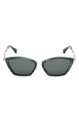 マックスマーラ レディース アクセサリー サングラス・アイウェア Max Mara Miller 54mm Round SunglassesTRIPED EMERALD GOLD エメラルドのサムネイル