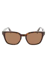 フェラガモ メンズ アクセサリー サングラス・アイウェア FERRAGAMO Gancini 55mm Rectangular Sunglasses TORTOISEのサムネイル