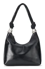 スタウド レディース バッグ レザー STAUD Cuff Leather Shoulder Bag BLACK ブラックのサムネイル