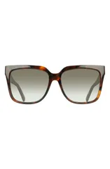フェラガモ レディース アクセサリー サングラス・アイウェア FERRAGAMO 58mm Rectangular Sunglasses TORTOISEのサムネイル