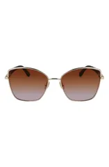 フェラガモ レディース アクセサリー サングラス・アイウェア FERRAGAMO Gancini Tea Cup 60mm Gradient Butterfly Sunglasses GOLD BROのサムネイル
