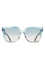 フェラガモ レディース アクセサリー サングラス・アイウェア FERRAGAMO 58mm Rectangular SunglassesTRIPED SAND BLUE ブルーのサムネイル