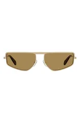 モスキーノ メンズ アクセサリー サングラス・アイウェア Moschino 59m Square Flatop Sunglasses MATTE GOLD BROWN ブラウンのサムネイル