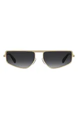 モスキーノ メンズ アクセサリー サングラス・アイウェア Moschino 59m Square Flatop Sunglasses ROSE GOLD DARK GREY SF グレーのサムネイル