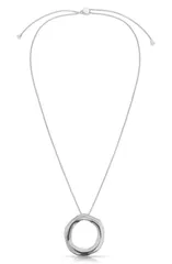 エティカ レディース アクセサリー ネックレス・チョーカー レース Ettika Open Circle Pendant Necklace SILVER シルバーのサムネイル