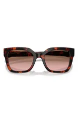 ヴォーグ レディース アクセサリー サングラス・アイウェア VOGUE 54mm Polarized Square Sunglasses RED HAVANA レッドのサムネイル